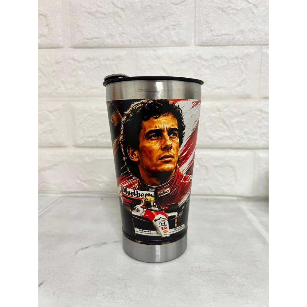 Copo Térmico 473ml Ayrton Senna Presente Lembrança Campeão