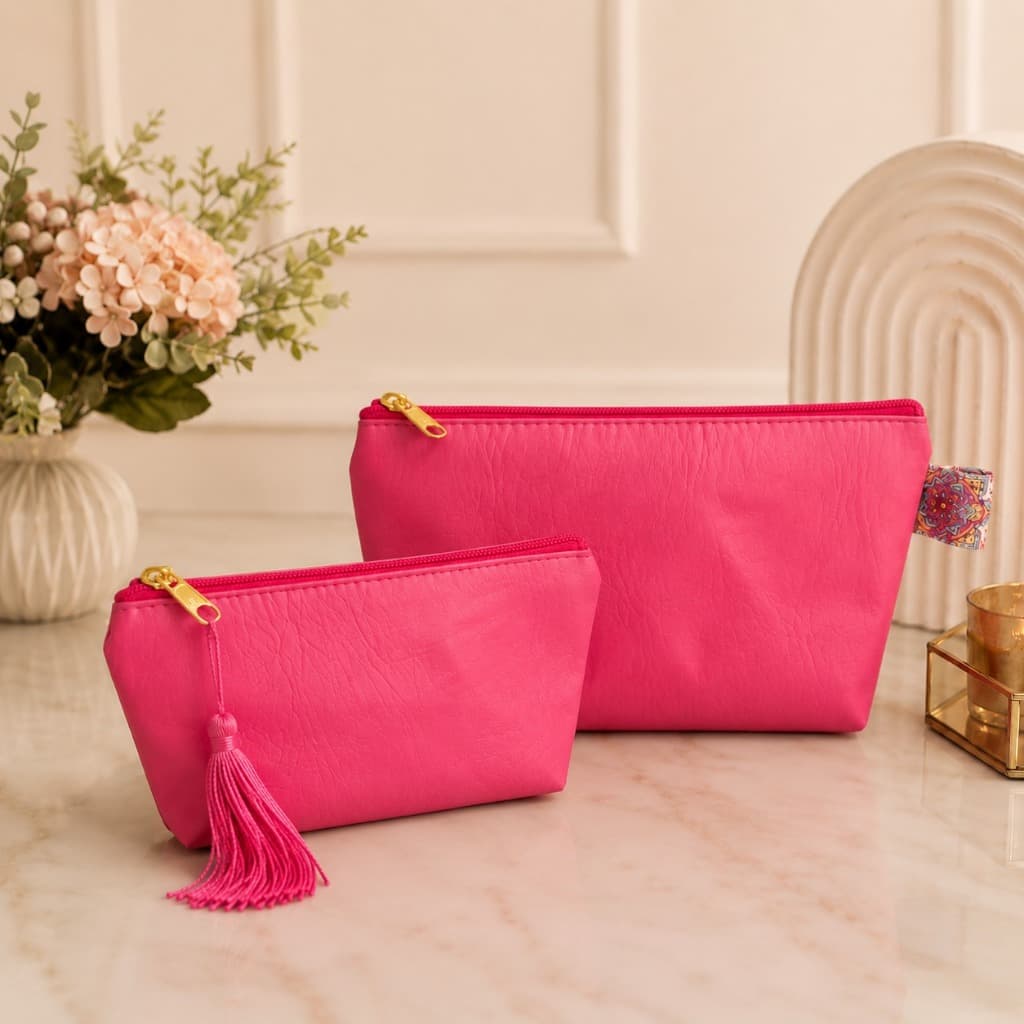 Kit necessaire feminina madrinha necessaire maquiagem com pingente necessaire corino tipo couro