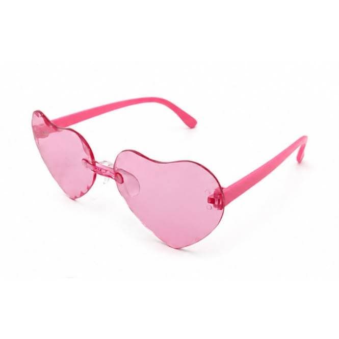 Óculos de Sol Infantil Menina Formato Coração Rosa Bebe