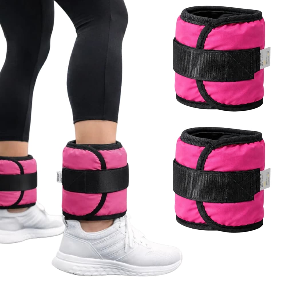 Par Tornozeleiras Fitness Peso Academia Caneleira de Exercícios Musculação Velcro Reforçado