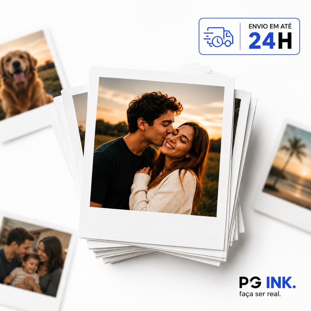 Mini Fotos Personalizadas Capinha de Celular | Kit 8 16 24 32 40 Fotos | Papel Fotográfico Brilhante | Alta Qualidade