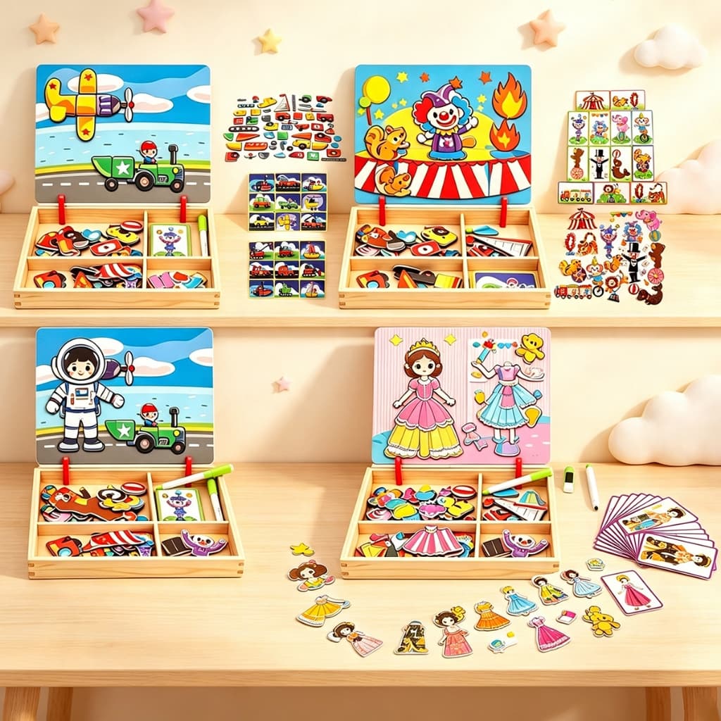 Brinquedos De Menina Vestir Princesas Jogos Educativos Me Vista Troca Tudo Jogo Didático Pedagógico Caixa Magnética