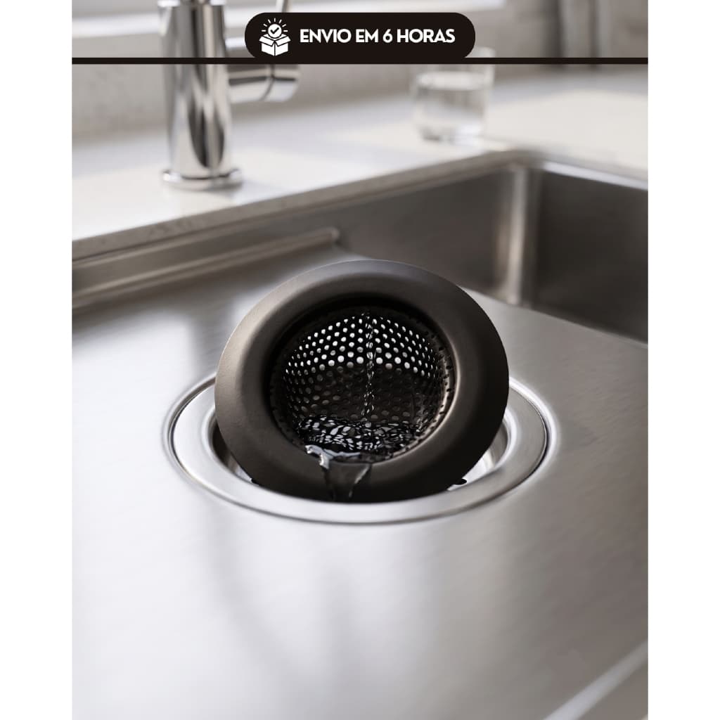 Ralo de Pia de Inox Tamanho 7,2cm