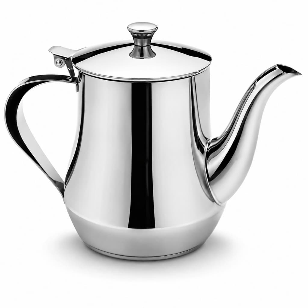 Bule Chaleira Vintage Em Inox 580ML Lindo