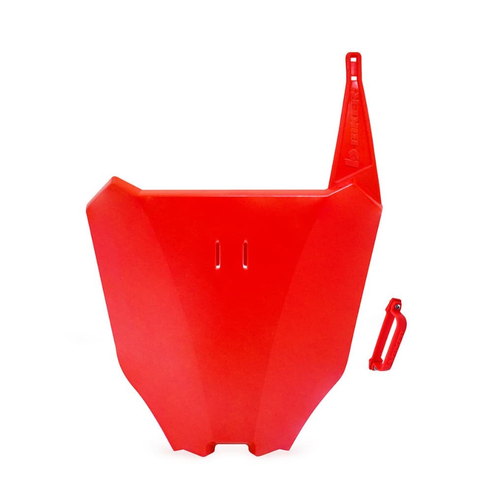 Number Plate Frente passa cabo R1de Crf 230 Vermelho Preto Branco B.biker
