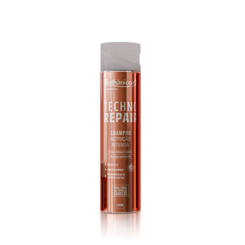 Shampoo Techno Repair Bothânico 300ml | Nutrição Intensa, Hidratação Profissional e Reparação Capilar