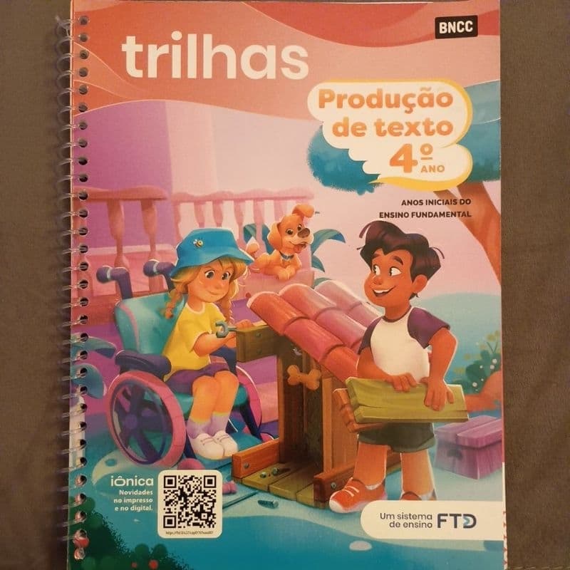 Livro Trilhas Produção De Texto 4º Ano - Ftd Ensino Fundamental (Novo Sem Lacre)