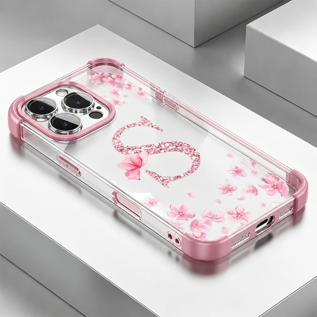 26 Letras Customization Capinha Para iPhone 17 PRO MAX Carta Personalizada Proteção De Silicone Macio Capa