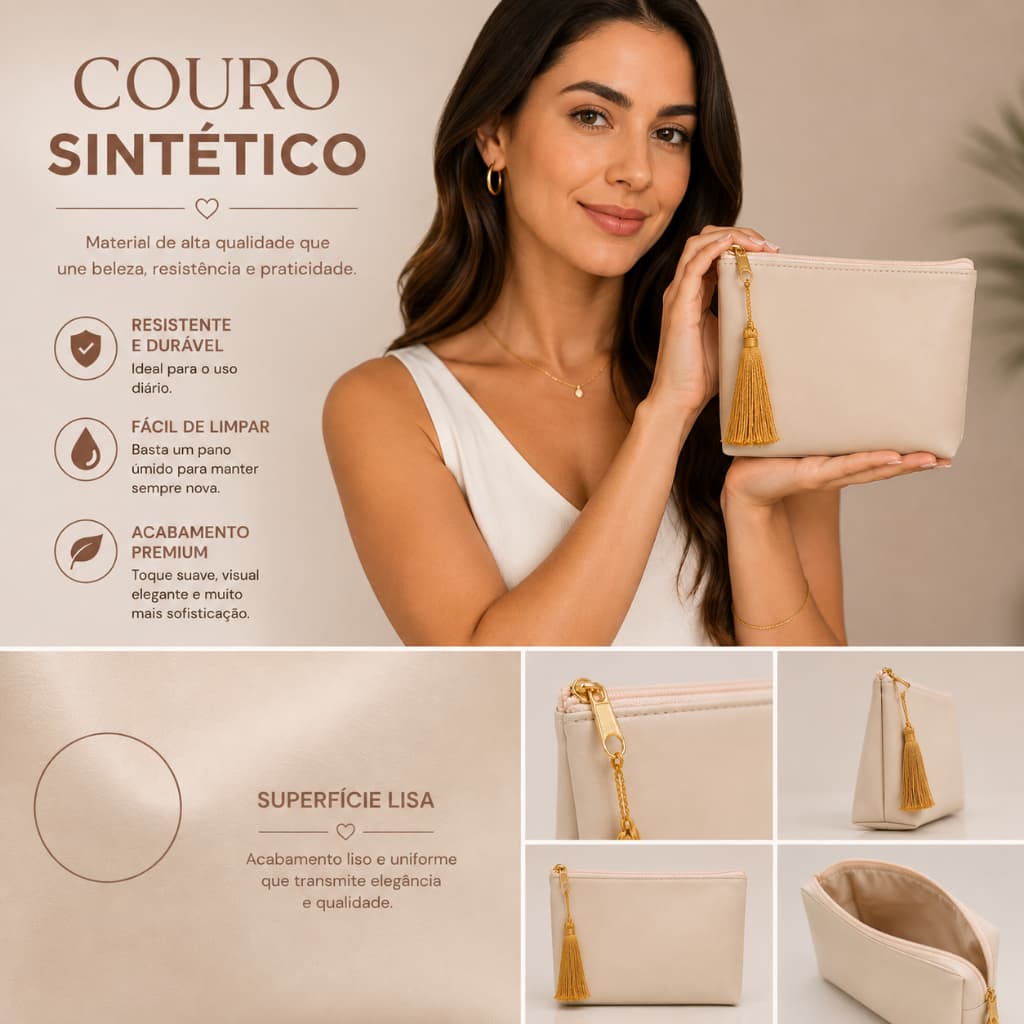 Kit Necessaire Feminina Minimalista Premium