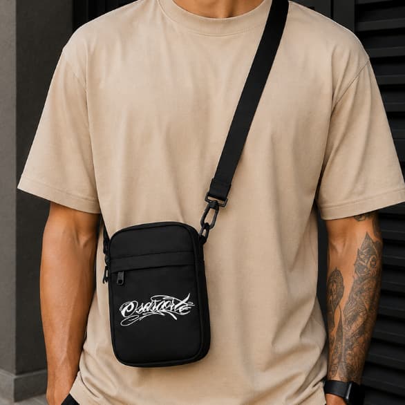 Bolsa Osascorte Moto Transversal Shoulder Bag Pochete Resistente Unisex Mini Masculina e Feminina