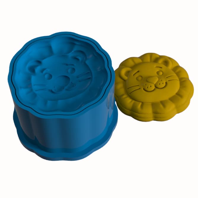 Kit Ejetor Modelador de Brigadeiro Tema Leãozinho Detalhado Doces Festa