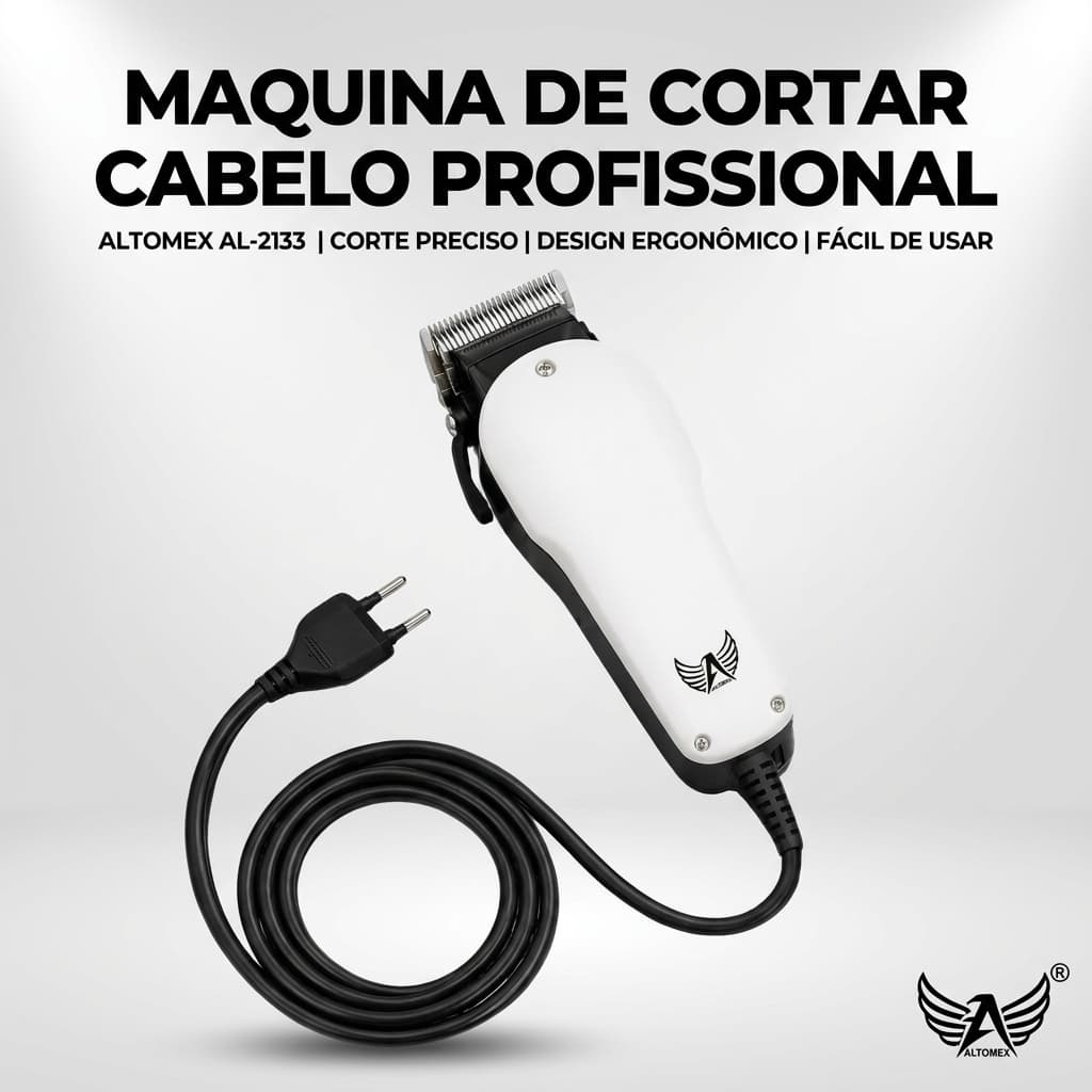 Máquina De Cortar Cabelo Profissional Com Fio Altomex AL-2133 110V