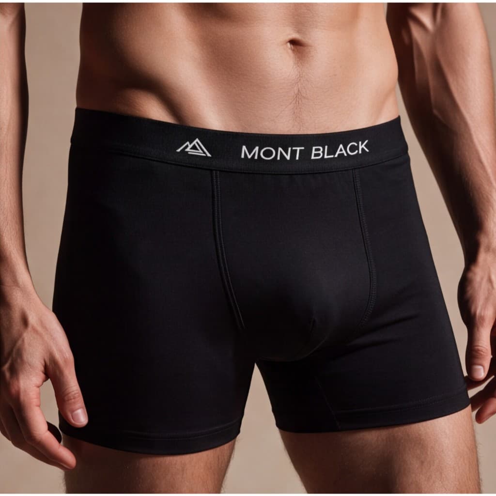 Kit 3/5 Cuecas Boxer Masculina Cotton Mont Black Algodão Respirável Confortável Cuecas Atacado