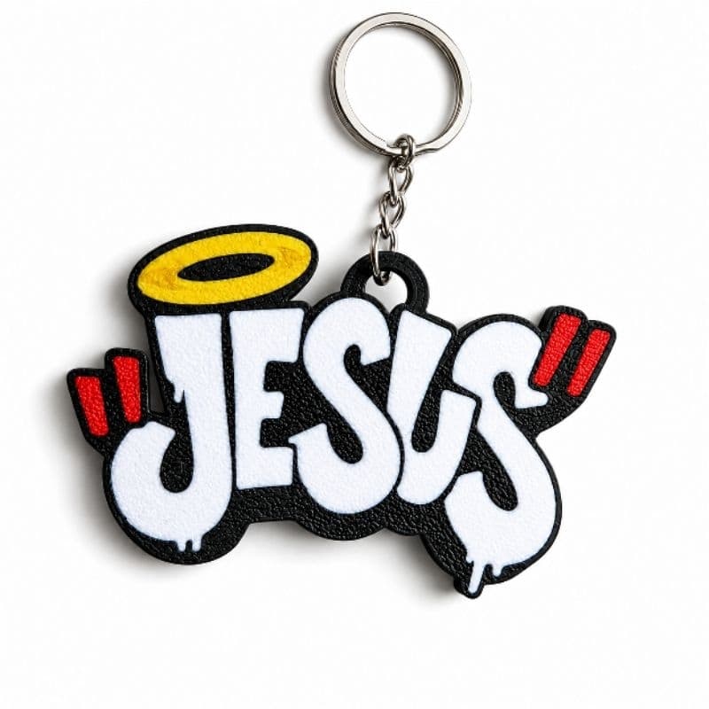 Chaveiro Personalizado Jesus em Impressão 3D | Leve, Resistente e Exclusivo