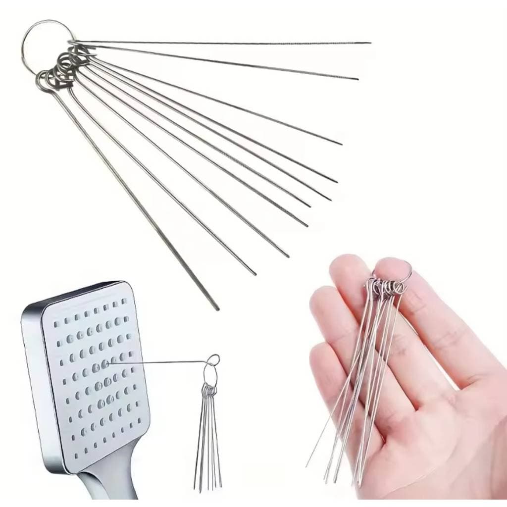 Escova Desentupir Chuveiro Limpar celular teclado de notebook Chuveiro Limpeza Furo Chuveiro - Kit 10 Unidades