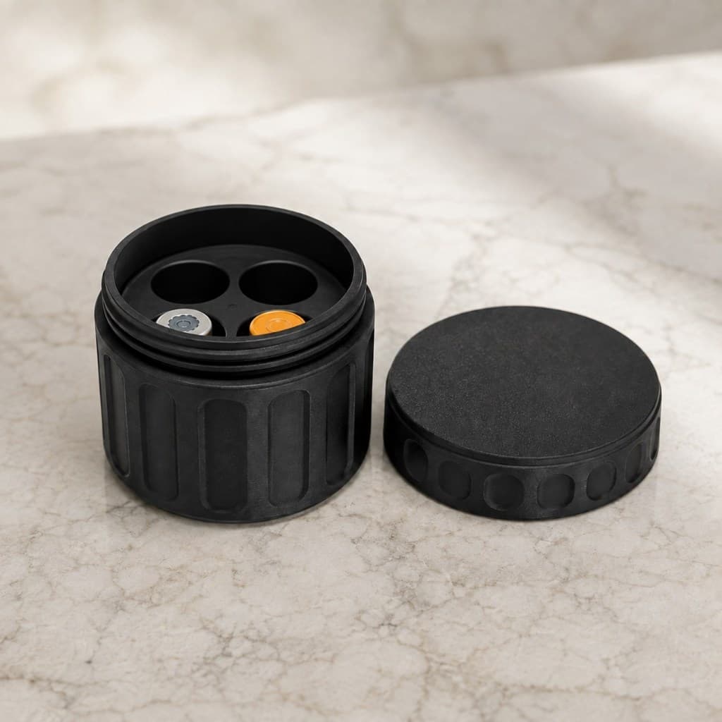 Porta Ampolas 3ml 4 Compartimentos Organizador Estojo Peptídeos Compacto