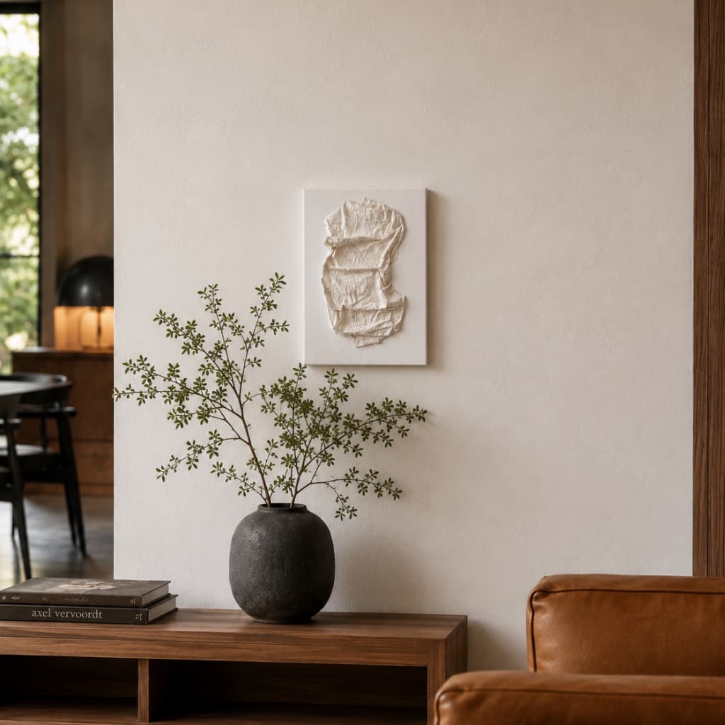 Quadro Texturizado em Relevo 3D Tecido em Movimento Central 30 X 40CM artesanal