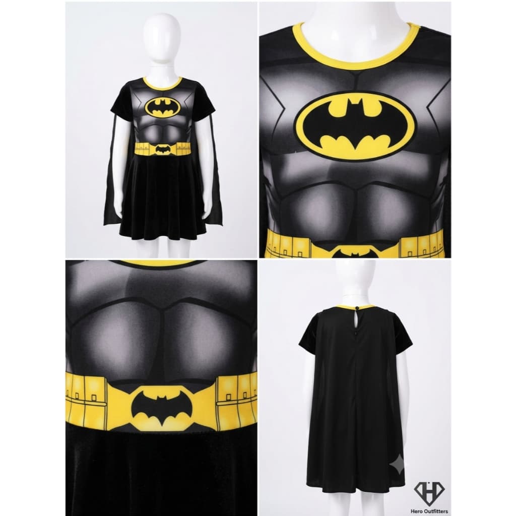 Fantasia Vestido Simples do batman