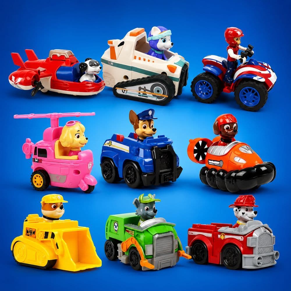 Kit 9 Carrinho Brinquedo Patrulha Canina Brinquedo Fricção Infantil Criança