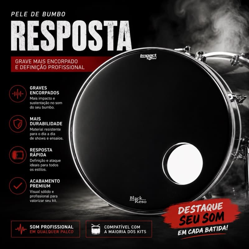 Pele Resposta de Bumbo 22°