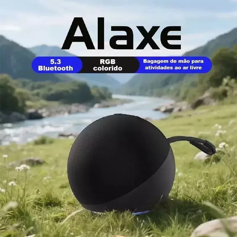 Caixa De Som Portatil Alaxe Super Bass Com Bluetooth E Radio Caixinha de Som Caixa de Som Pequena Branca Preta Vermelha