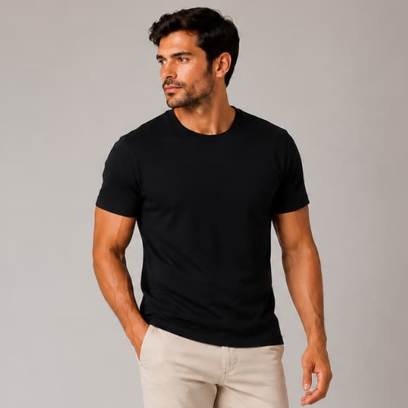 Camisa Masculina de Algodão