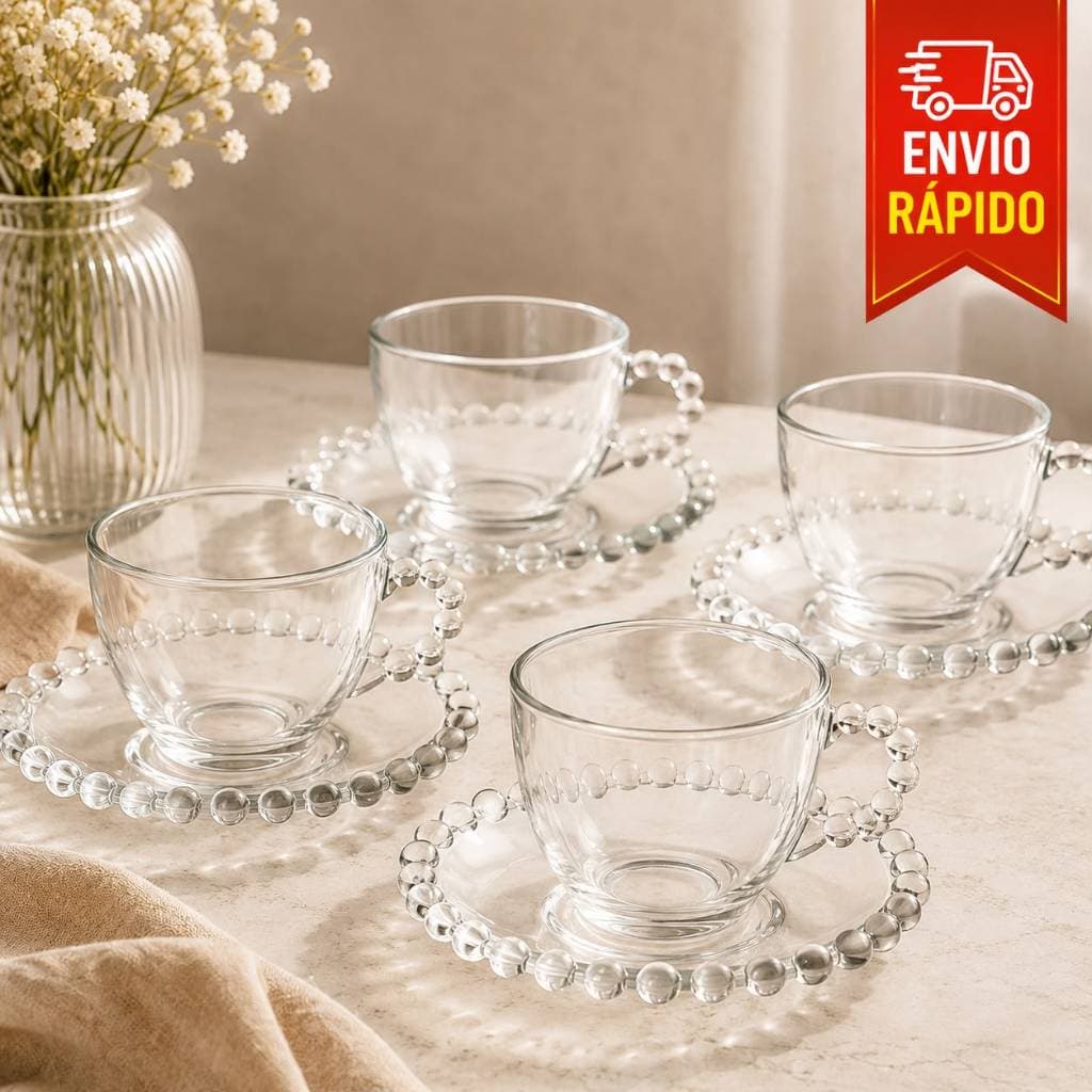 Conjunto 4 Xicaras Com Pires 100ml Café Caneca Cappuccino Chá Café Presente Kit Jogo Xicaras Canecas Mesa Posta