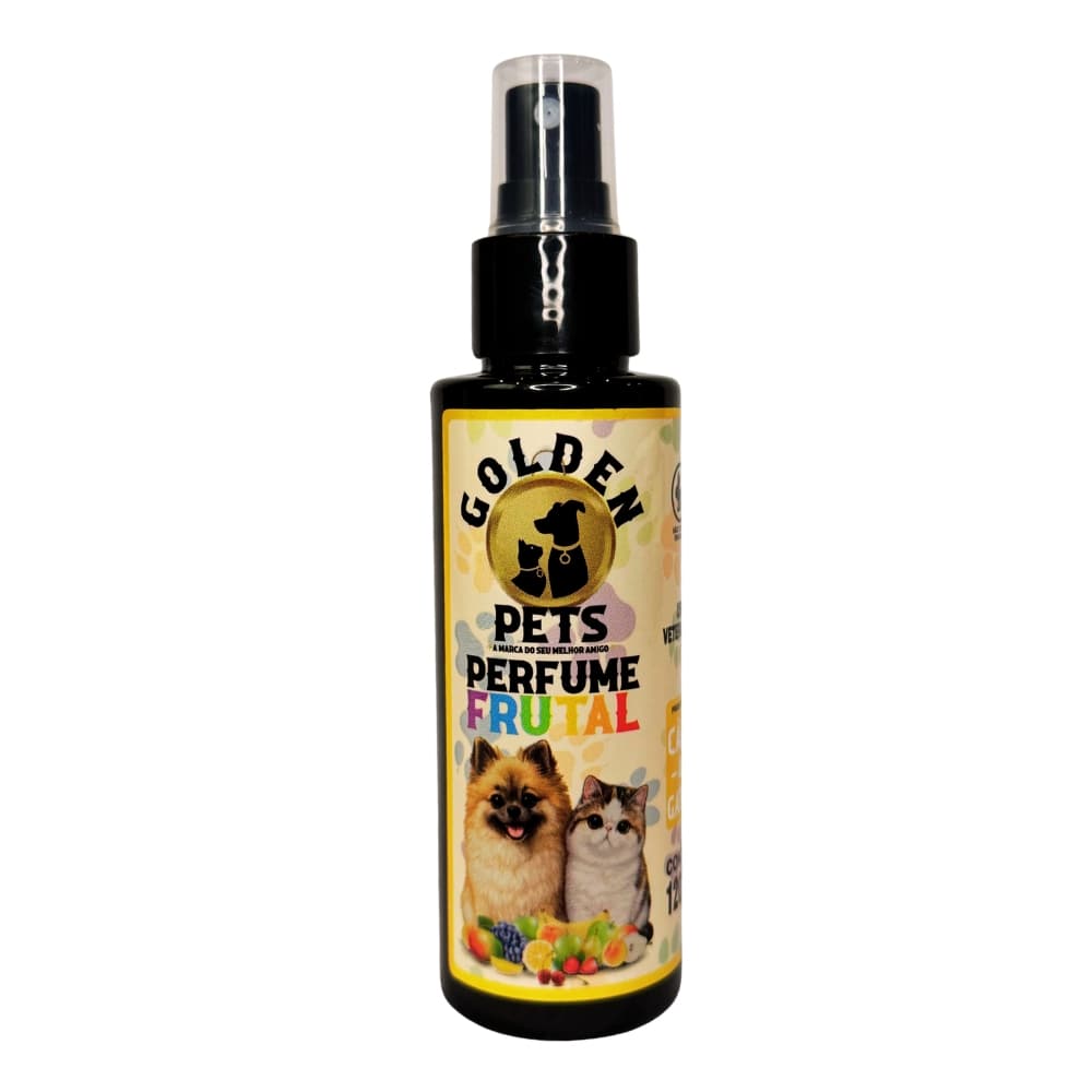 Perfume para Pet Frutal Cães E Gatos Longa Duração 120ml - Golden Pets