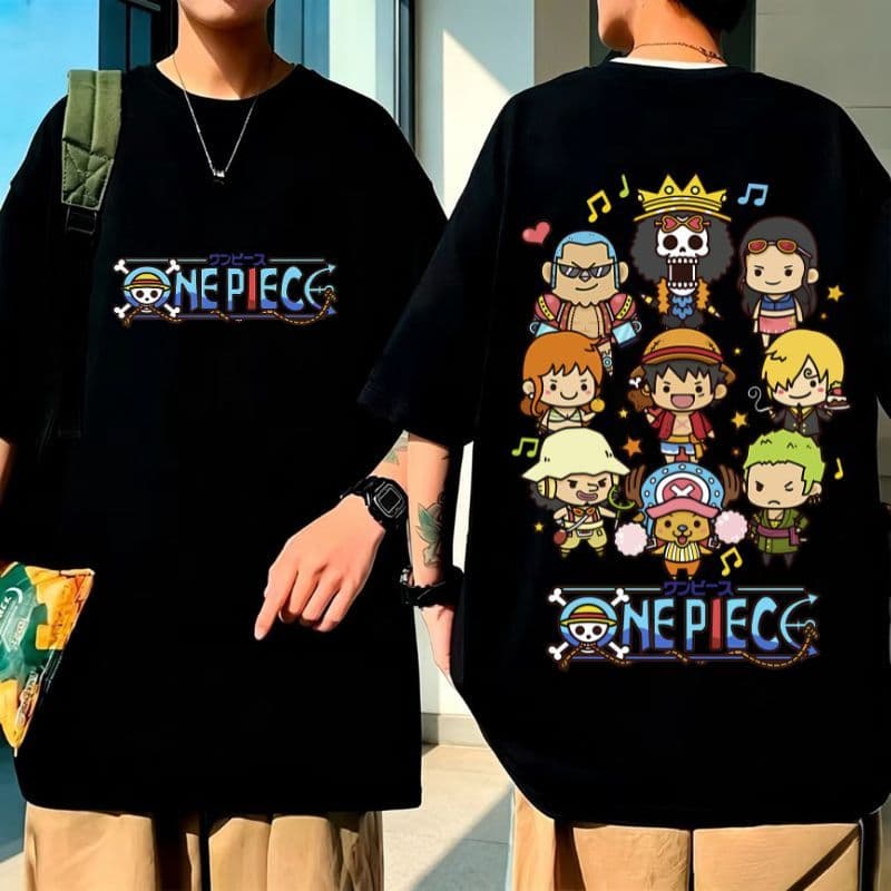 Camiseta One Piece Bonequinhos Camisa Anime 100% Algodão Unissex Lançamento - Envio Rápido