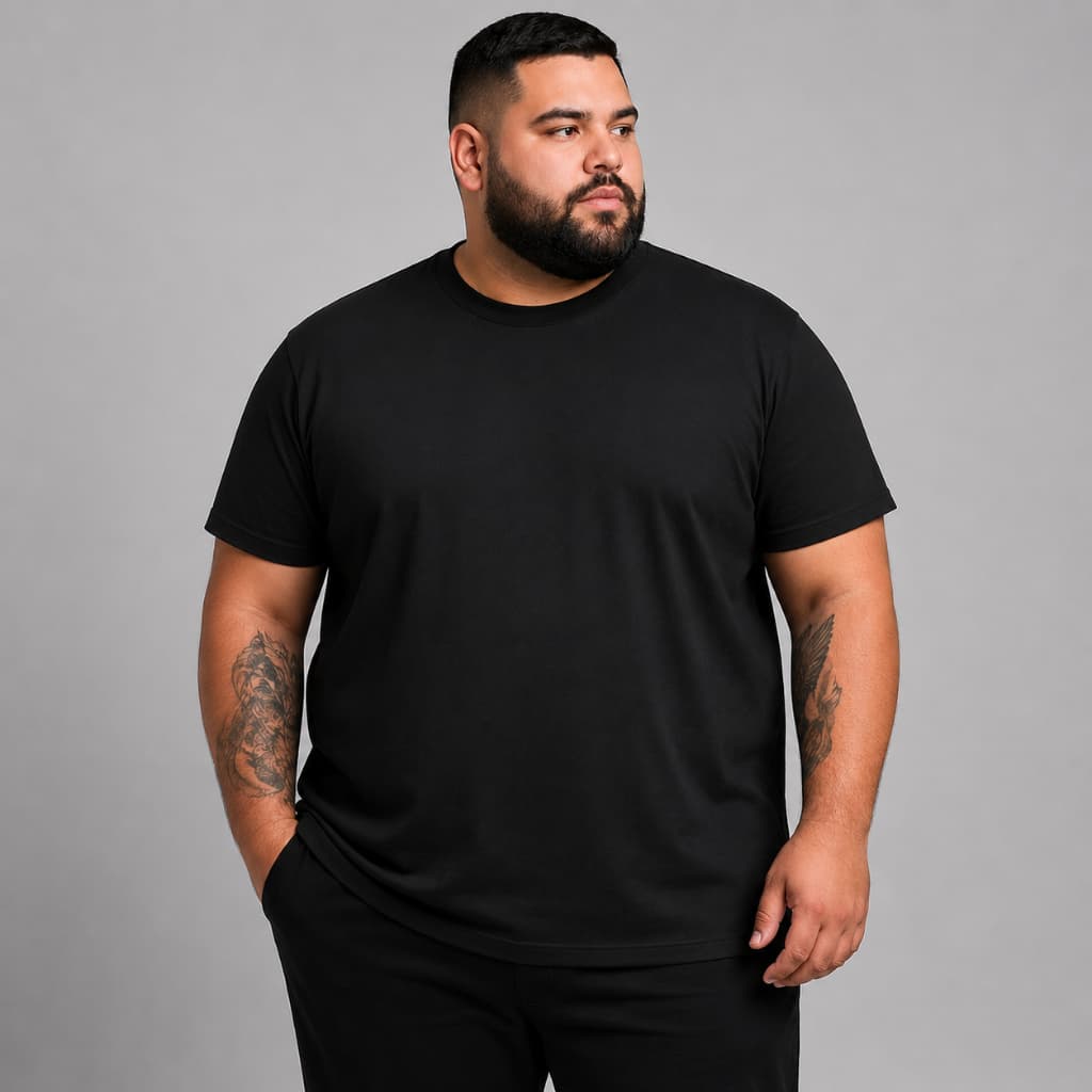 Camiseta Plus Size Masculina Unissex 100% Algodão Tamanho Especial - P ao G6