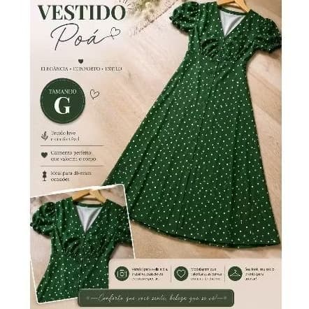 Vestido Feminino longo Floral– Tecido leve Tamanho G