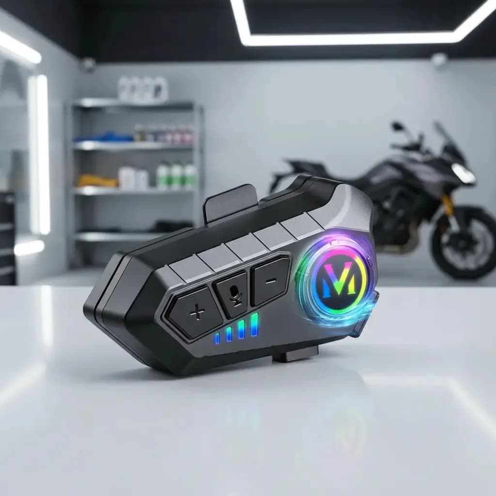 Intercomunicador Bluetooth 5.3 Y10 Para Capacete Moto Sem Fio IPX6 Fone Headset Atende Chamadas