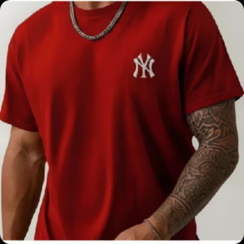 Camiseta masculina 100% algodão Camisa Masculina