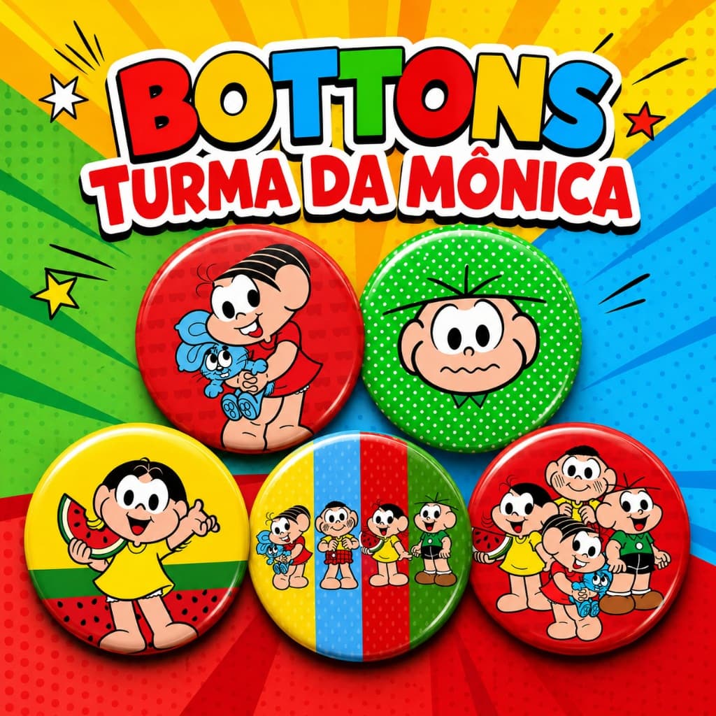 Bottons Turma da Mônica