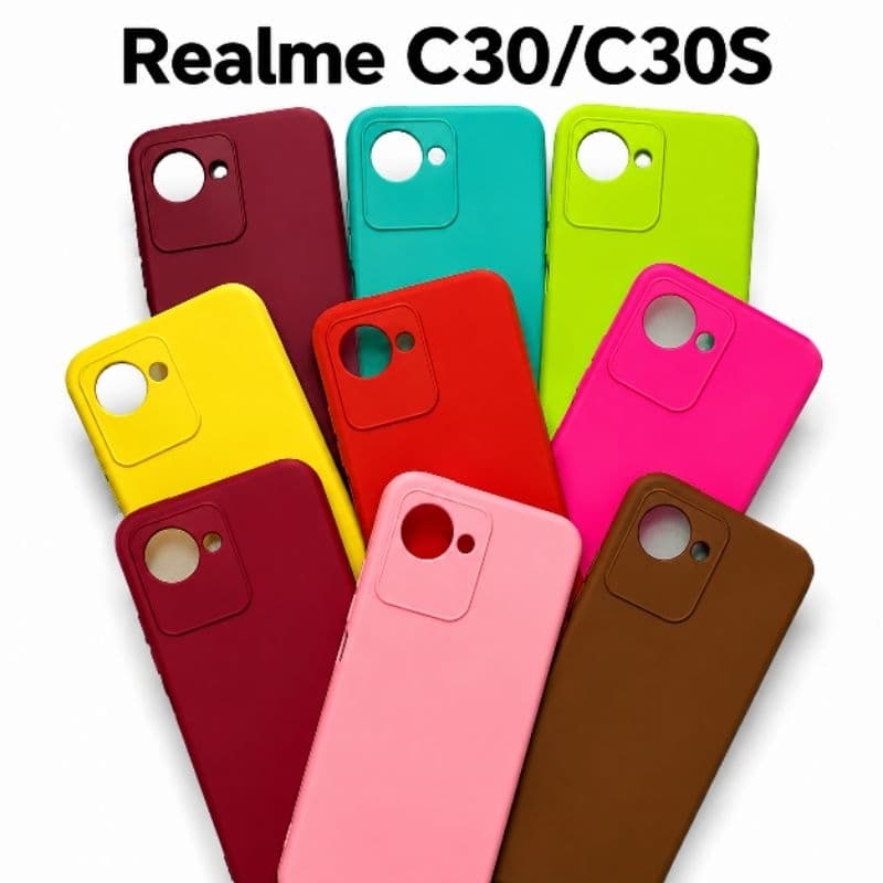 Capinha case silicone aveludada Realme C30 4G/C30S