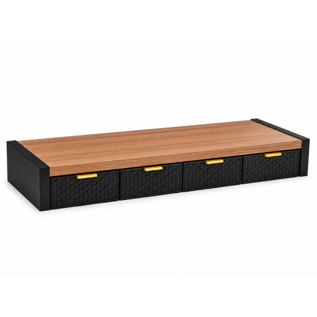 Suporte Para Monitor Com Gavetas Organizador De Mesa