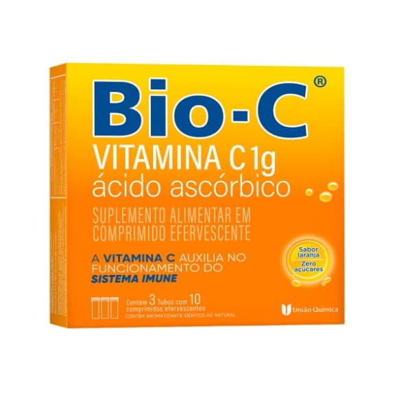 Vitamina C Bio-C 1g 30 Comprimidos Efervescentes