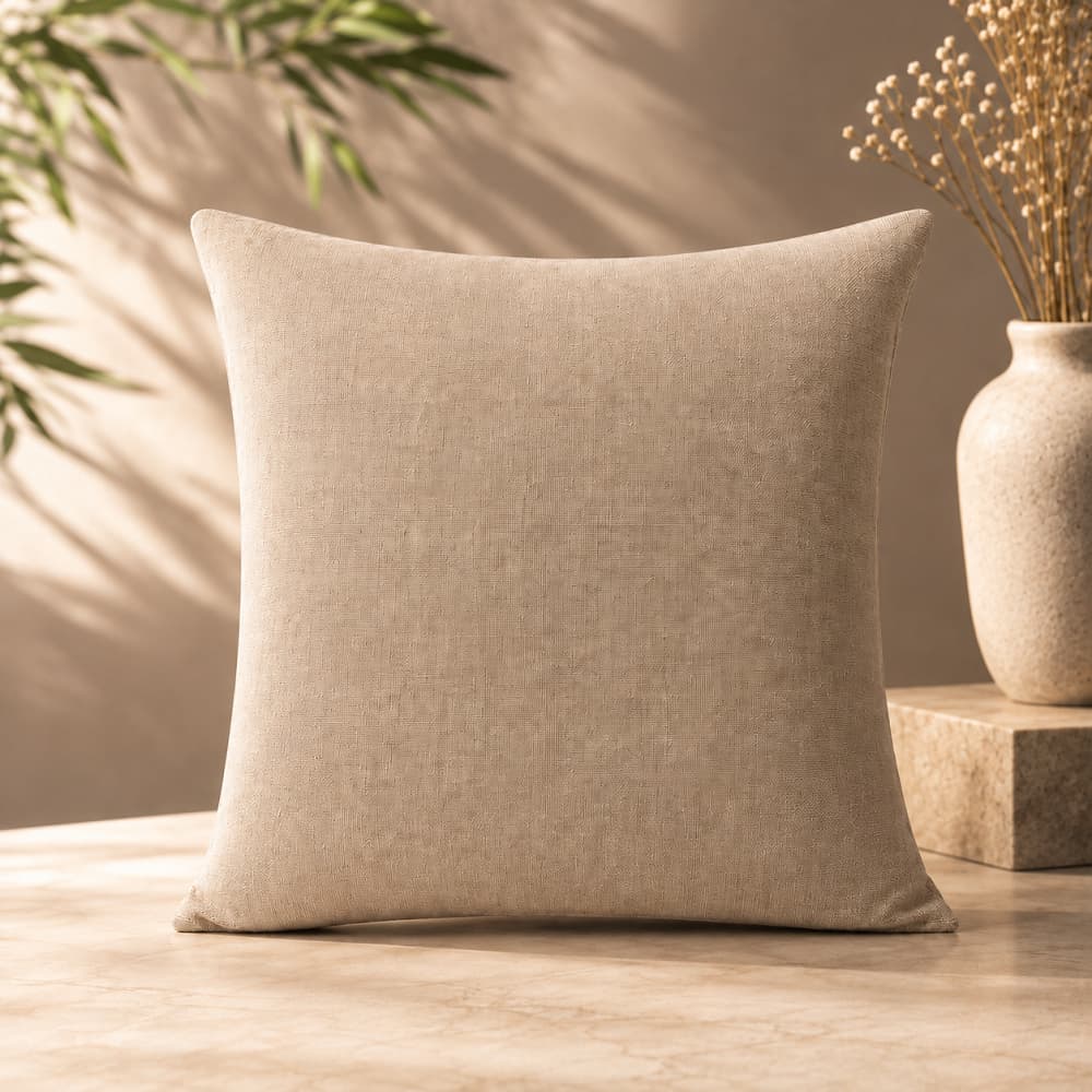 Kit até 5 Capas de Almofadas em Linho Premium de Alta Qualidade com 45cm x 45cm Texturizada