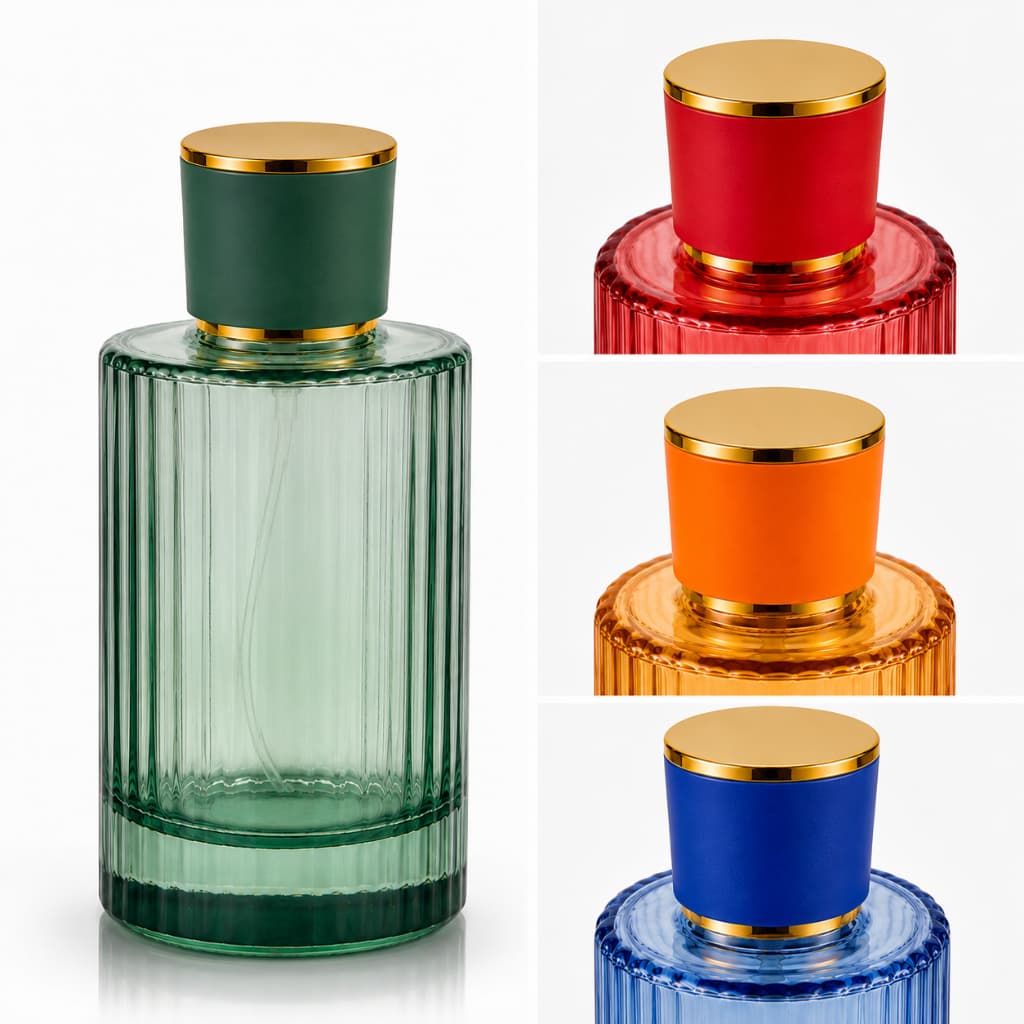 Frasco para Perfume 100ml Vidro Paris Color Luxo com Válvula Spray