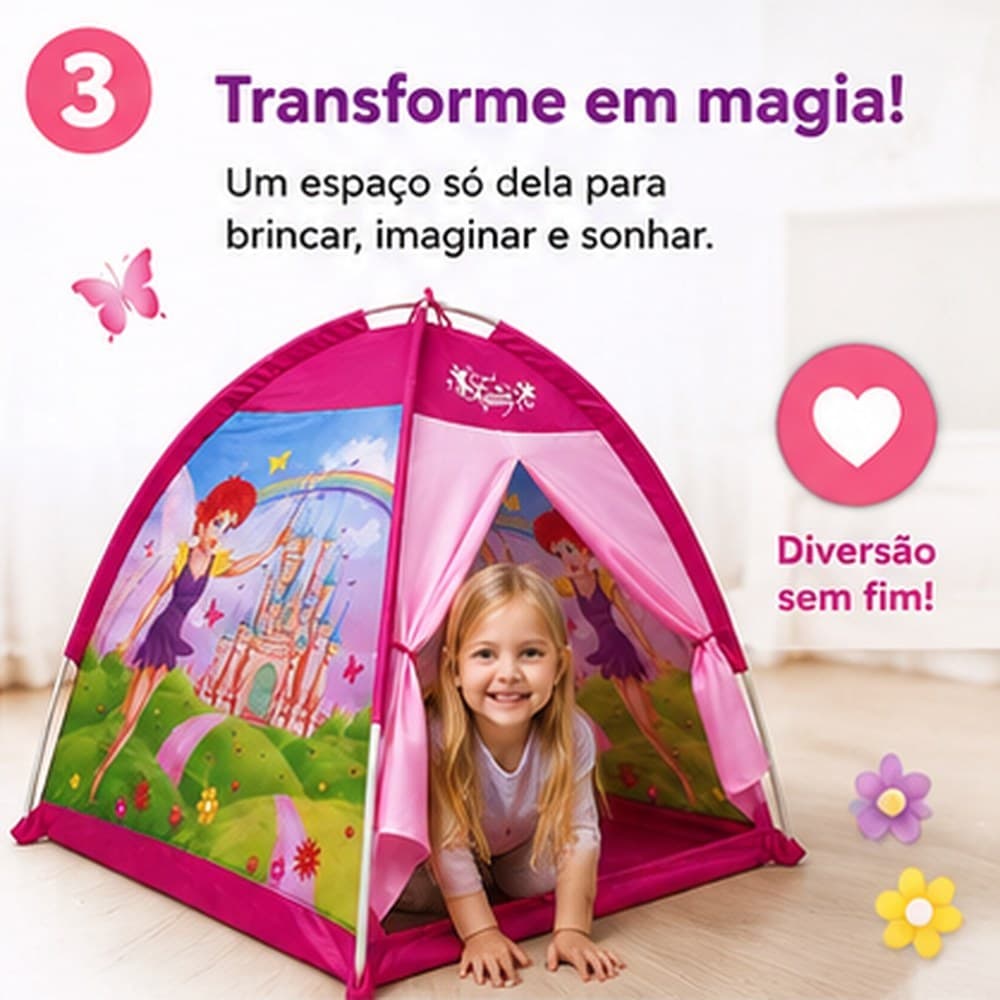 BARRACAS Barraca Infantil 94x112cm Fadinha Feliz