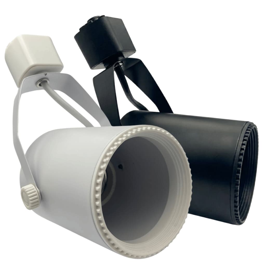 Spot Trilho Eletrificado E27 Direcionável Bivolt Luminária Teto Loja Sala Cozinha Escritório Preto Branco Kit 5 10