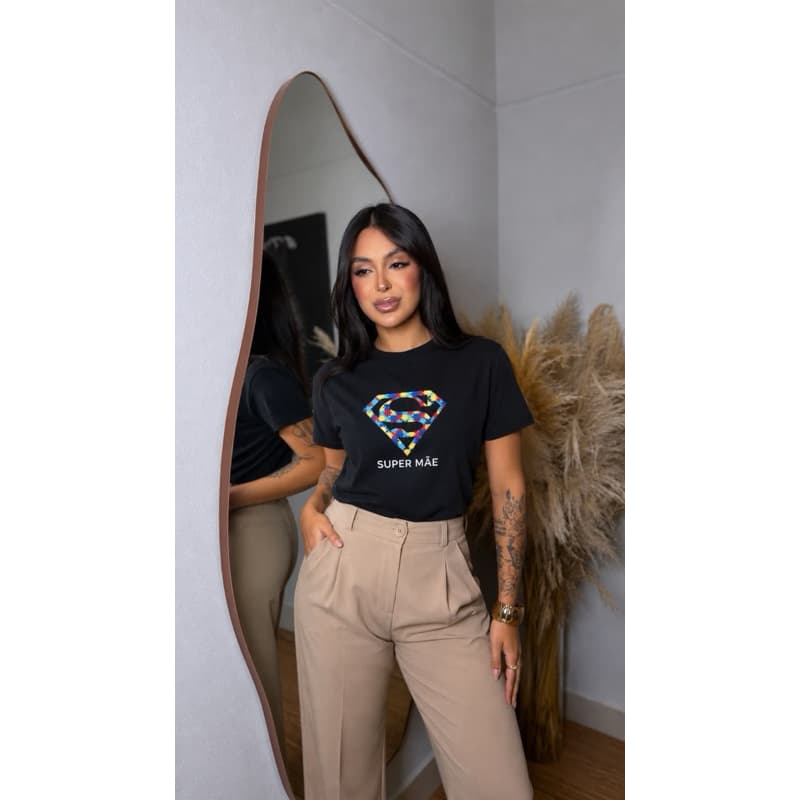 Camiseta Super Mãe TEA – T-Shirt Feminina” Camiseta feminina T-shirts Camiseta Super Mãe