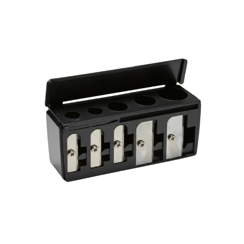 Apontador para Lápis Universal Aço Inox 5 Furos Entradas Five Tips Klass Vough