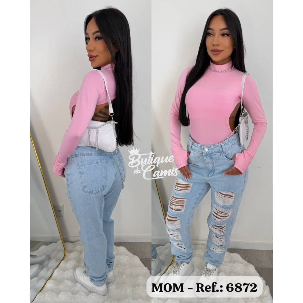 Calça Jeans Feminina MOM Basica ou Destroyed da 23 Graus