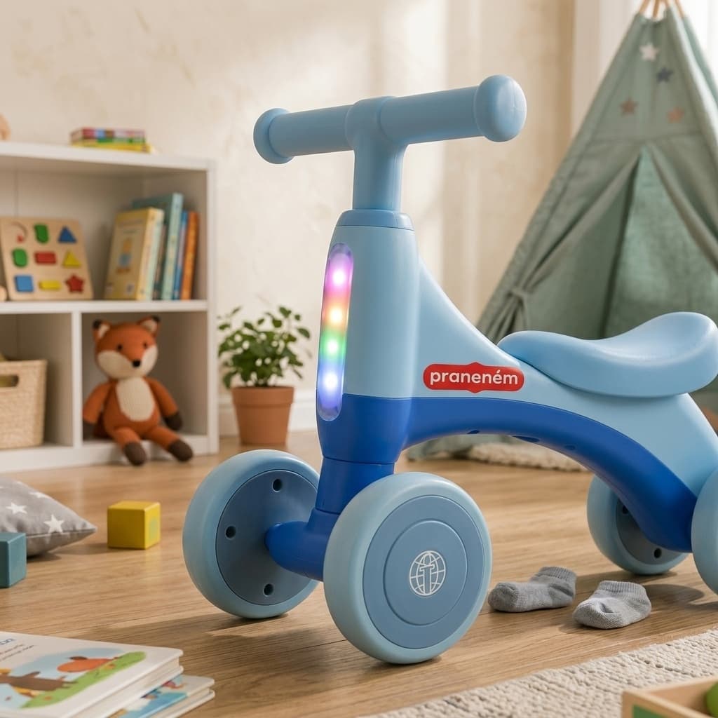 Bicicleta  Infantil Velotrol Quatro Rodas Crianças  Estabilidade Seguranca Diversao