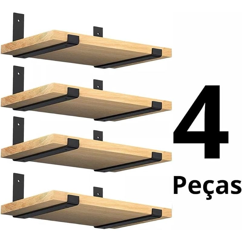 Prateleira Multiuso-  Kit com 4 Peças