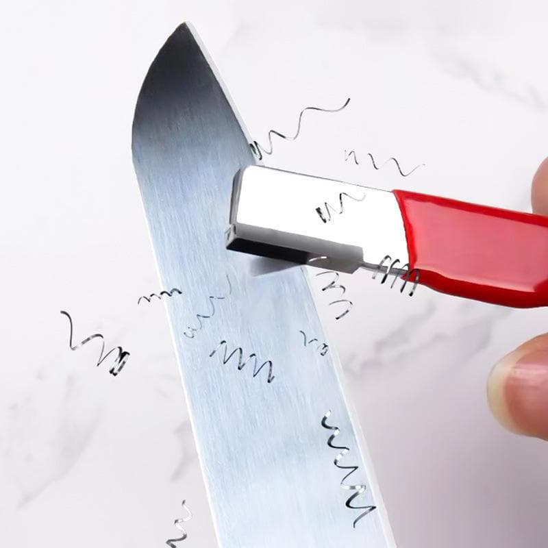 Afiador Manual de Facas e Tesouras em Aço Tungstênio | Amolador Portátil para Cozinha e Churrasco, Afia rápido