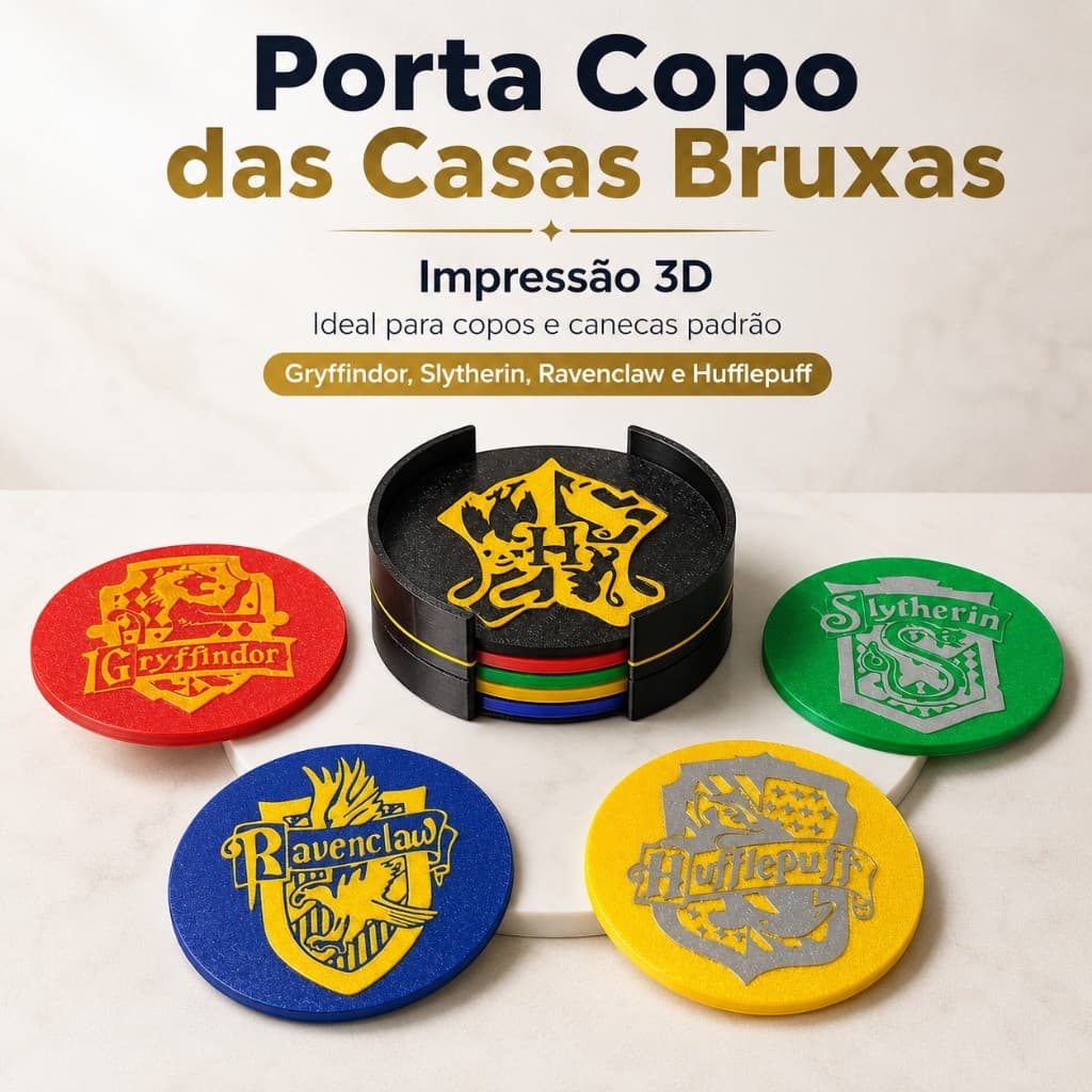 Porta Copo do Harry Potter - Impressão 3D