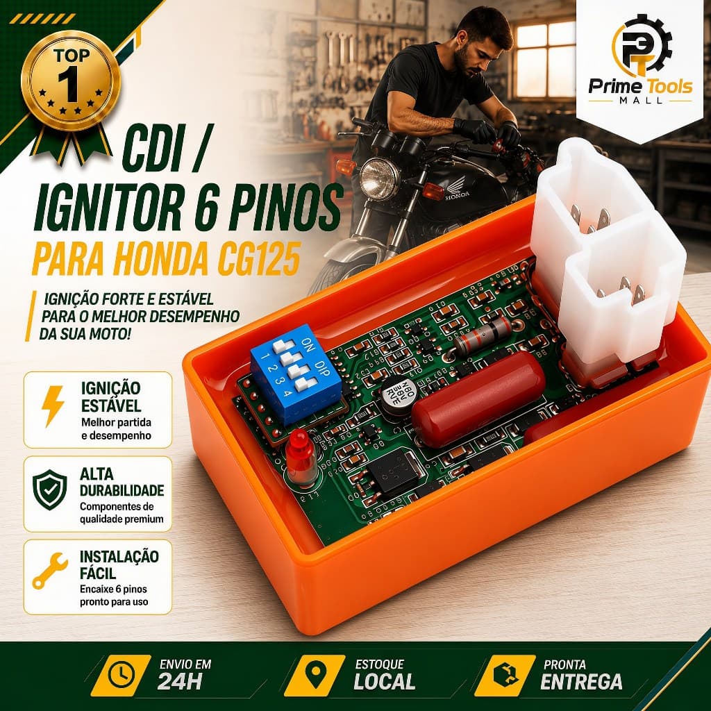 Interruptor De Ignição De Motocicleta De Corrida AC CDI De 6 Pinos , GS150/GSC175 Modificado Para GY6/CB150/CB200DC