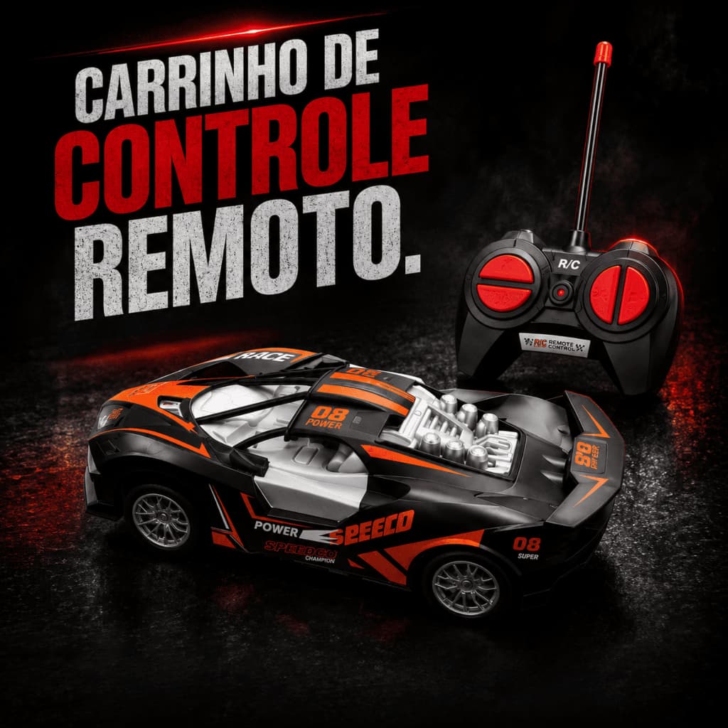 **Carrinho de Controle Remoto Radical – Super Carro de Corrida com Manobras e Alta Velocidade